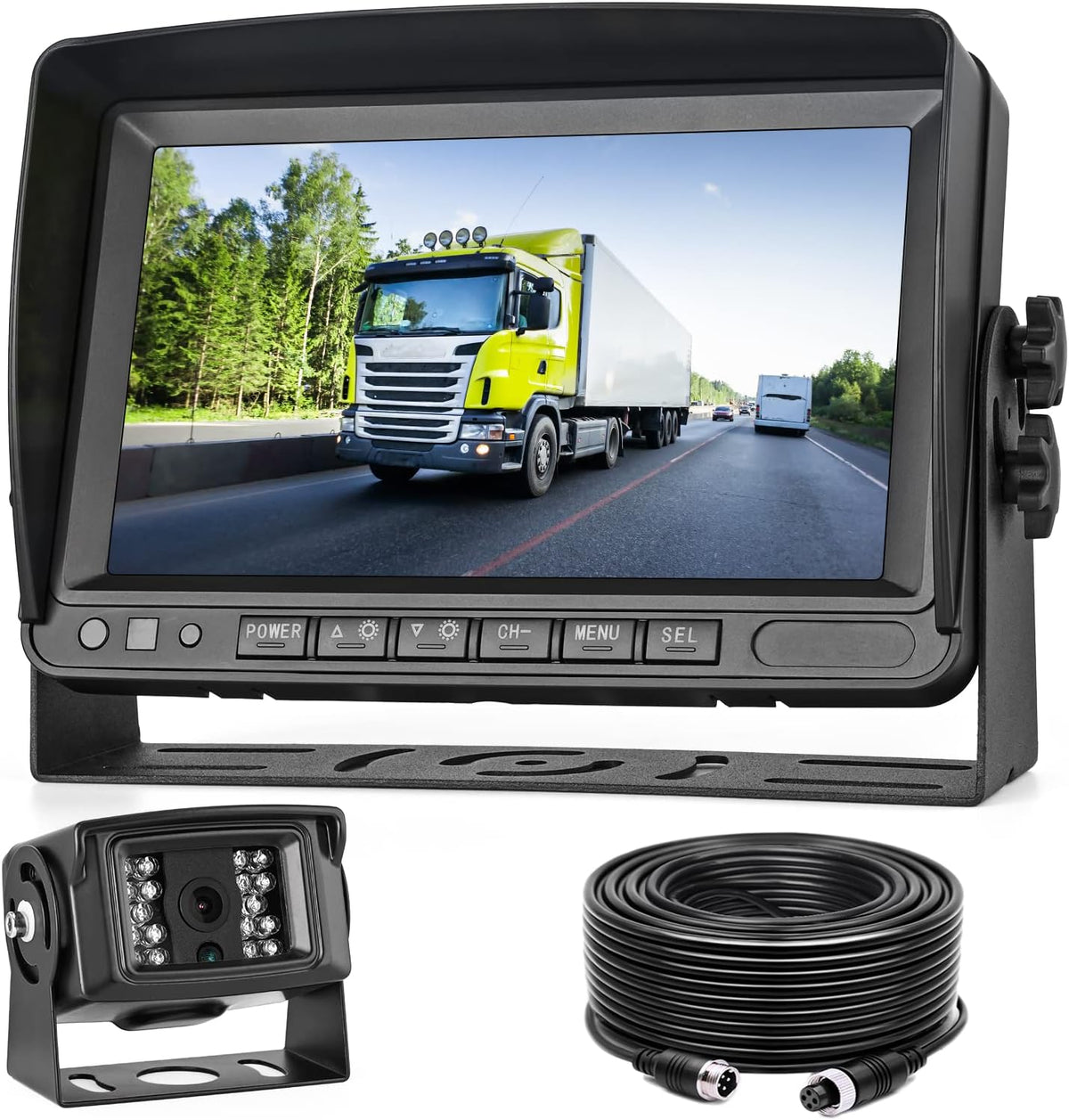 7 inch HD Backup Camera and Monitor System, IP68 Waterproof Rear View Camera Q529924
