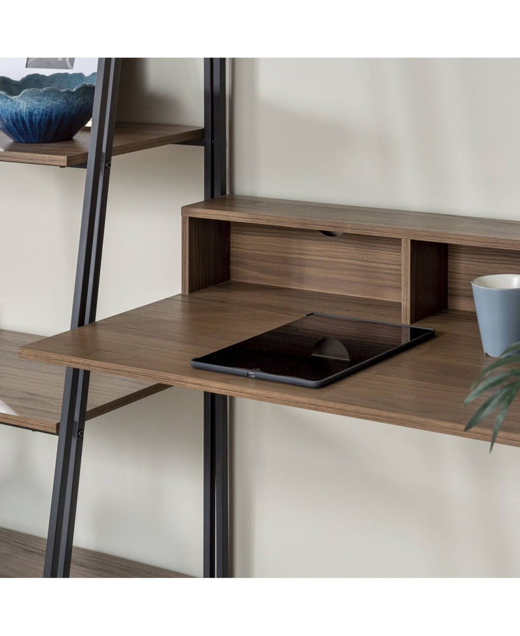 2-Piece Brown Wood Desk Set B9659
