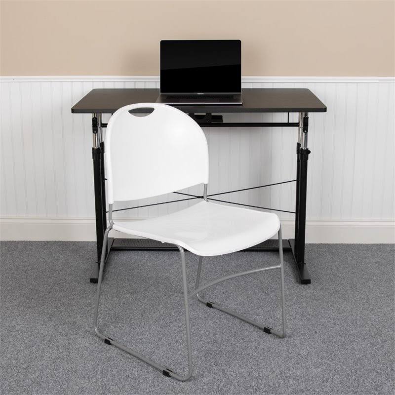 White High Density Stack Chair C652229