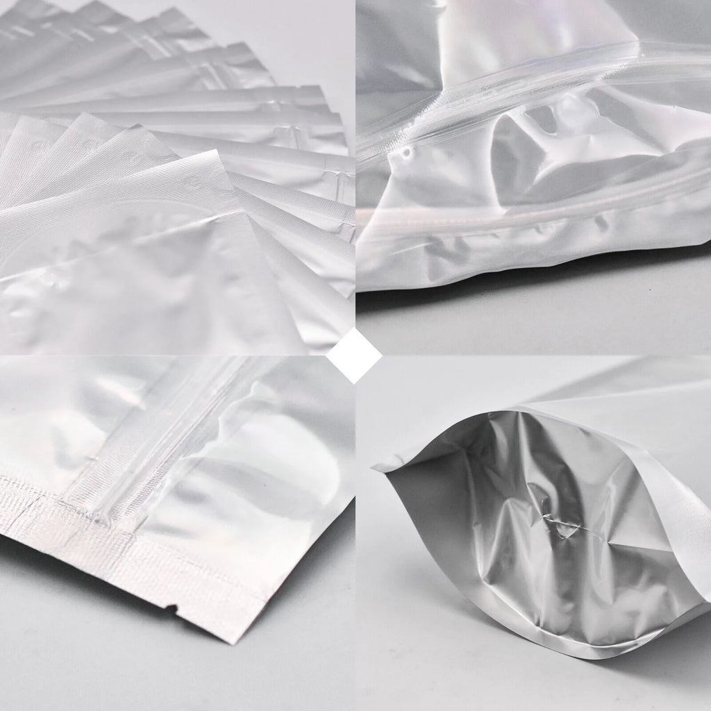 1 Gallon 60pcs Smell Proof Mylar Bags with Clear Window P5044