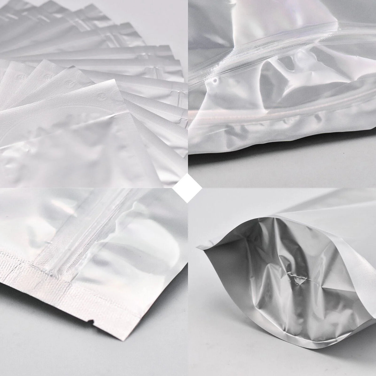 1 Gallon 60pcs Smell Proof Mylar Bags with Clear Window P5044