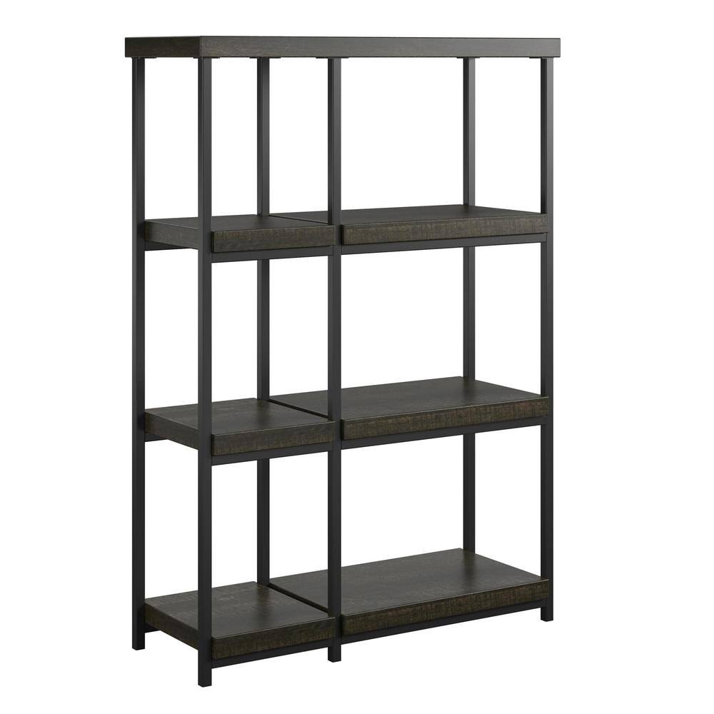 Brown Oak 4 Shelf Bookcase I577