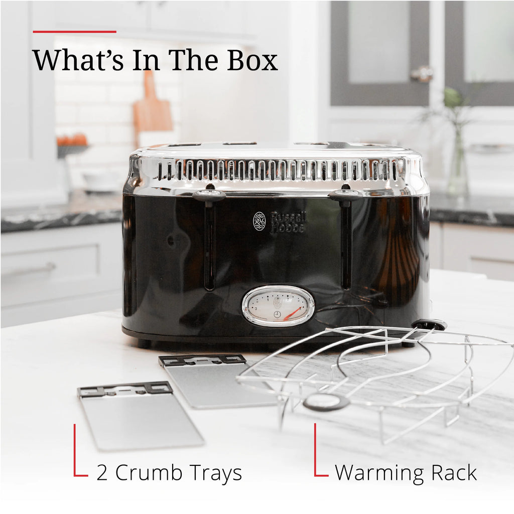 4-Slice Toaster, Black E353
