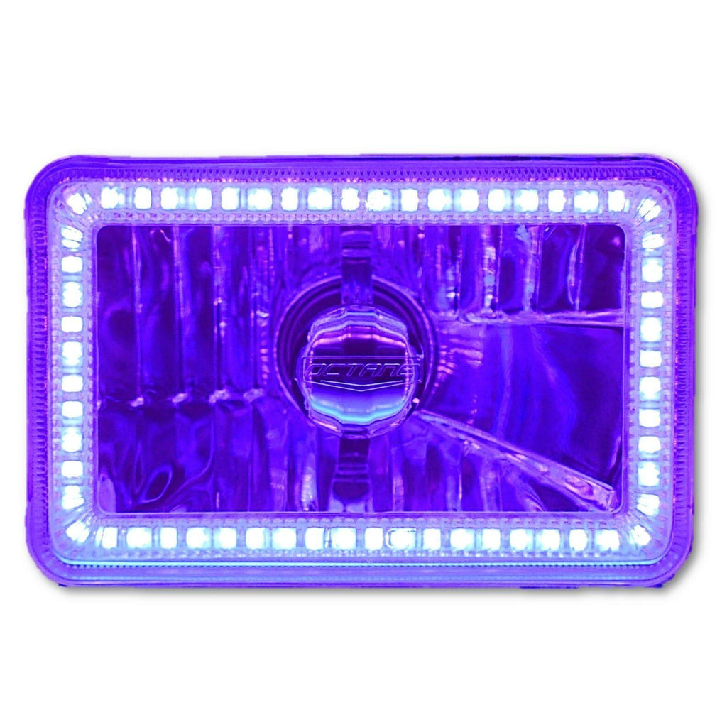 Purple SMD Halo Glass Headlight LED Light Bulb Pair H235