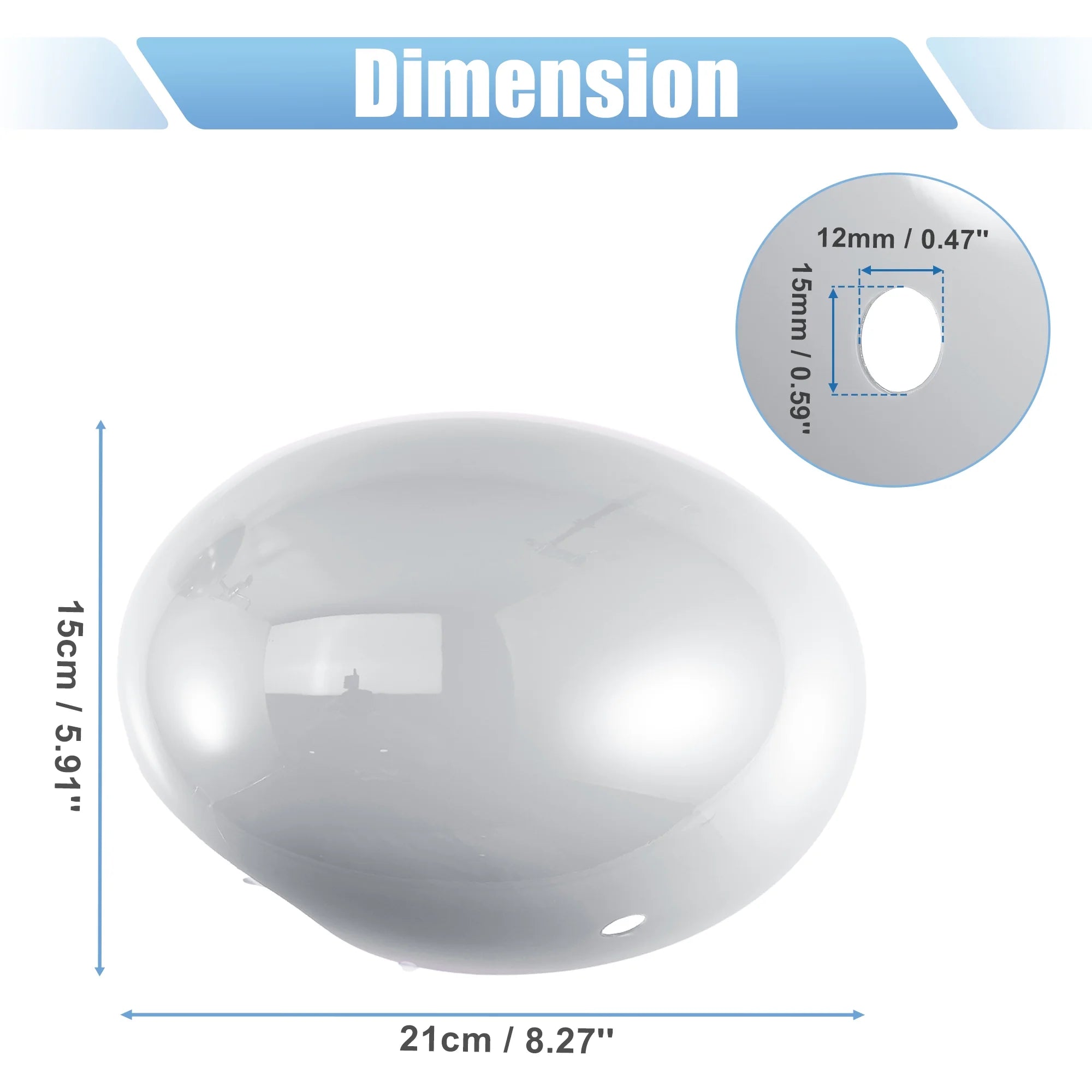 White Exterior Rear View Mirror Cover with Induction Hole J116355