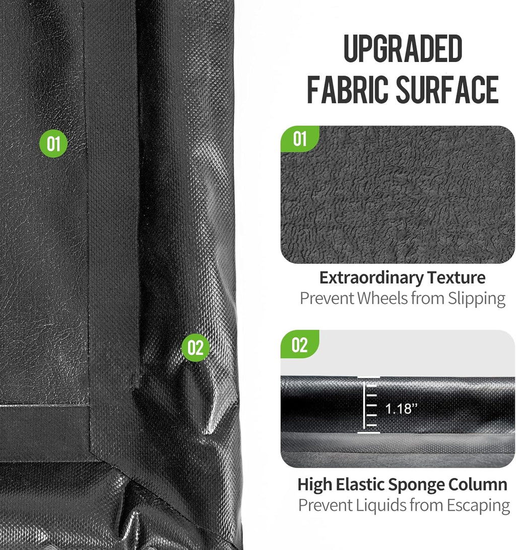 Non-Slip Waterproof Garage Floor Mat Pack of 2 J5247