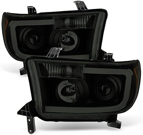 Black Housing Projector Headlights Replacement Pair Set F90070