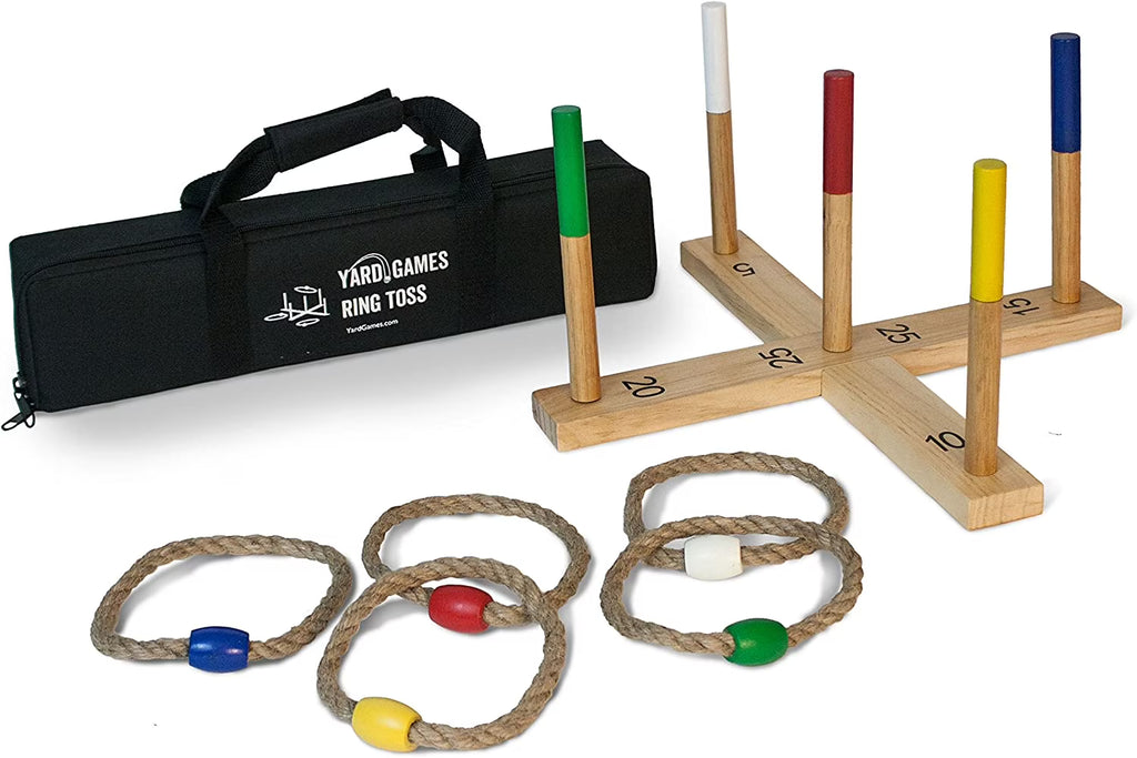 Ring Toss Game Set with Rope Tossing Rings Z283485