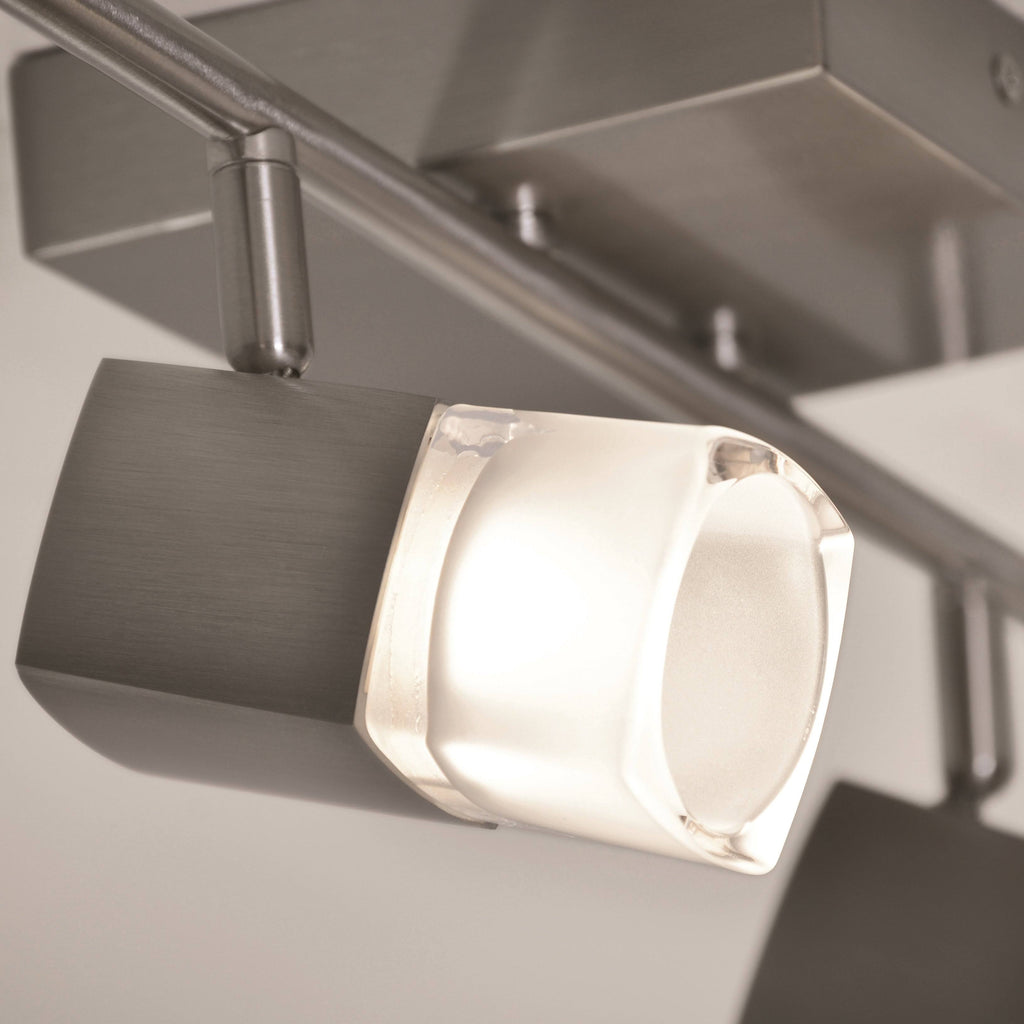 25W Metro Fixed Rail LED Light Satin Nickel W488