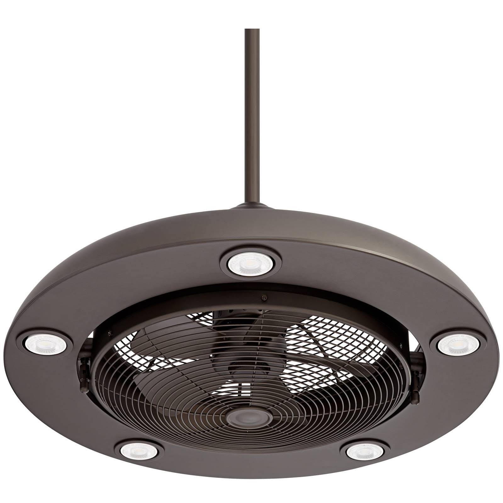 Bronze LED Ceiling Fan with Light Remote F441