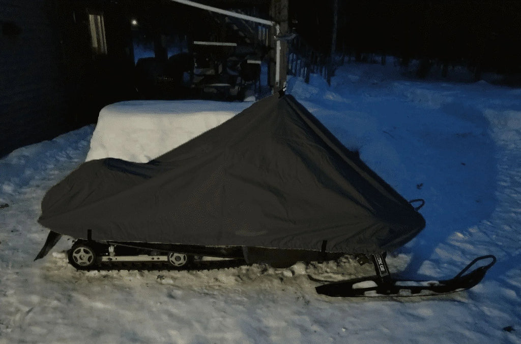 200 Denier All Black Snowmobile Cover J888
