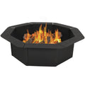 Octagon Heavy-Duty Steel Fire Pit Ring - 30" Inside Diameter O9156