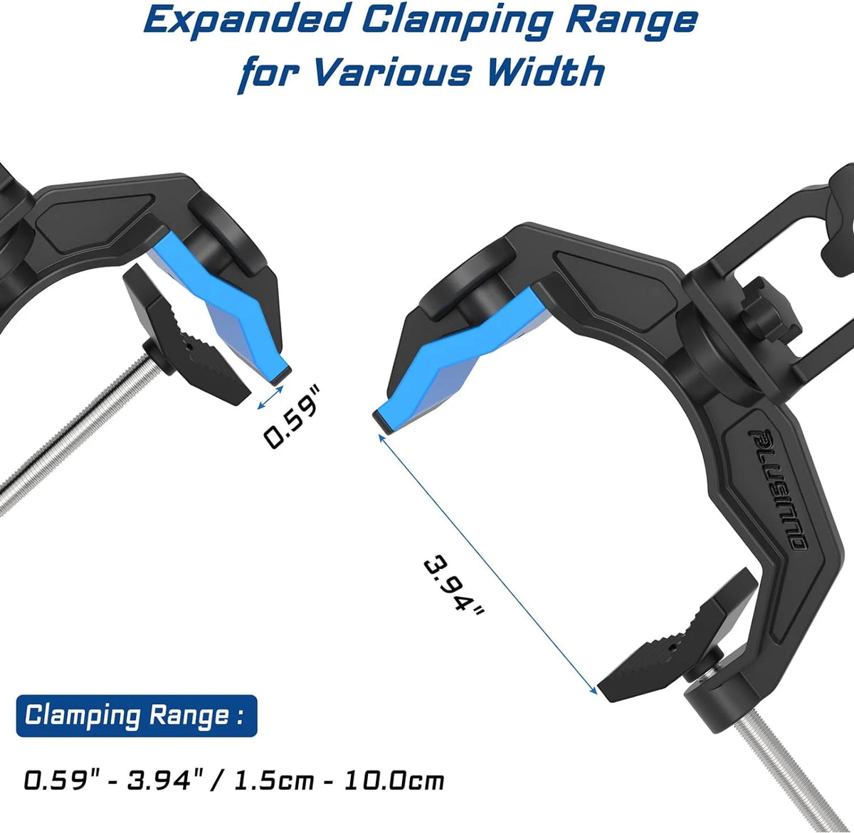 Fishing Rod Holder for Boat, Dual V-shaped Design, 360 Degree Adjustable H369