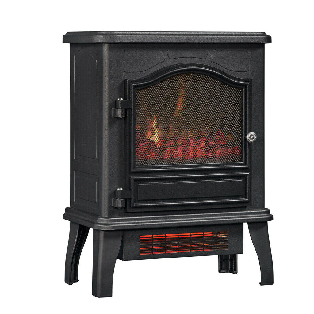 Black Infrared Quartz Electric Space Heater Y54227
