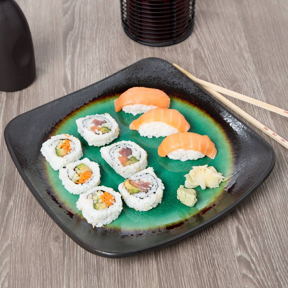 12/Case Square Stoneware Plate A775