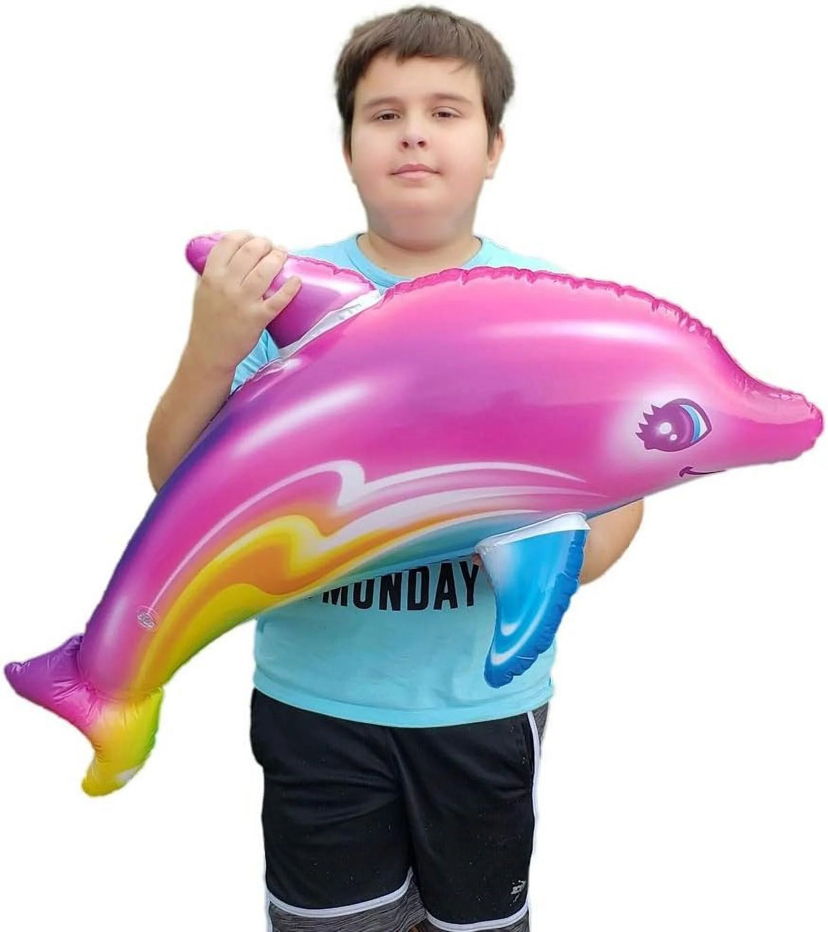 Large 36" Pink Dolphin Inflatable Pool Toy (Set of 2) E6380