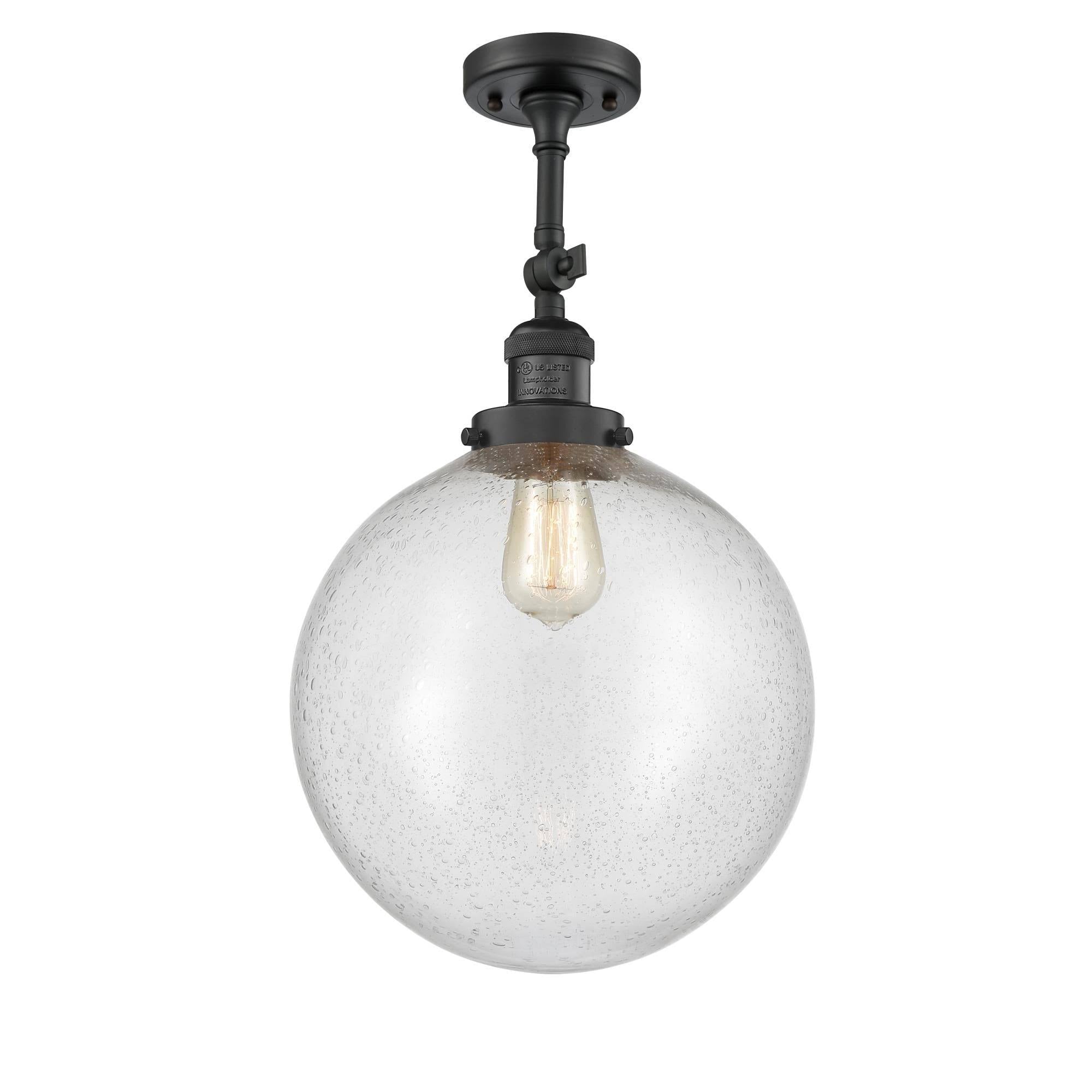 Brushed Satin Nickel Semi-Flush Mount Light G1229