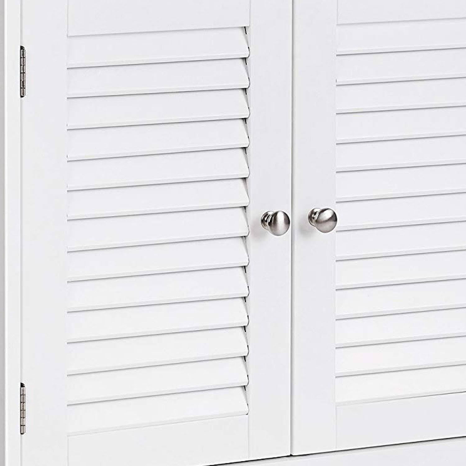 White Wooden Bathroom Cabinet with 2 Door H2605