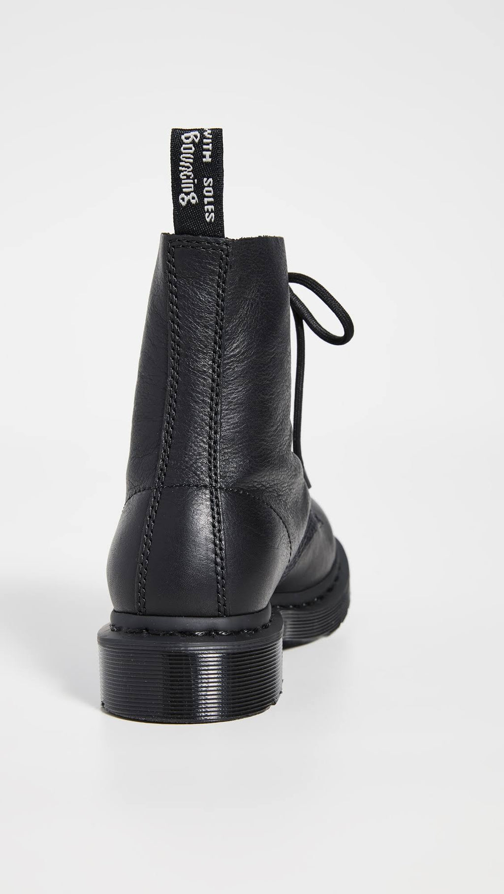 Black Virginia Leather Dr Martens Boots N37506