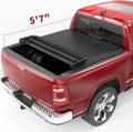 Soft Quad Fold Truck Bed Tonneau Cover for 5.6 Ft Bed E965126