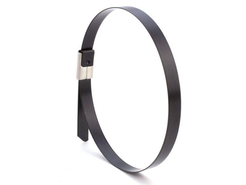 27 inch Plastic Coated Stainless Steel Cable Tie - 100 Pack S4055