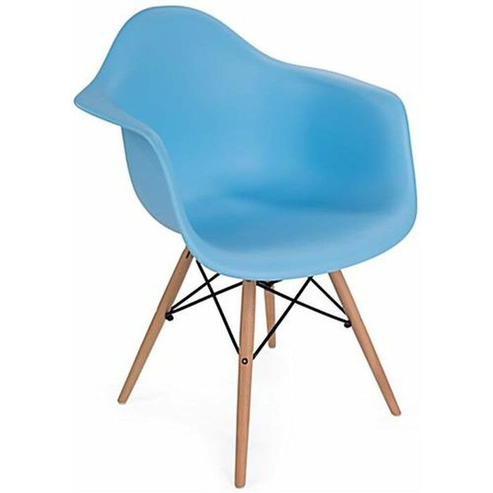 Grey Mid-Century Wood Dining Chair T8890