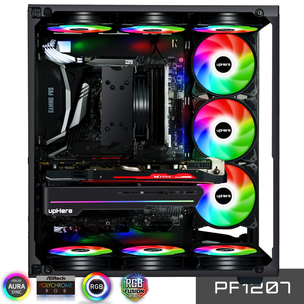 120mm 5V 3PIN Addressable RGB PWM Case Fan with Controller 5x120mm V619