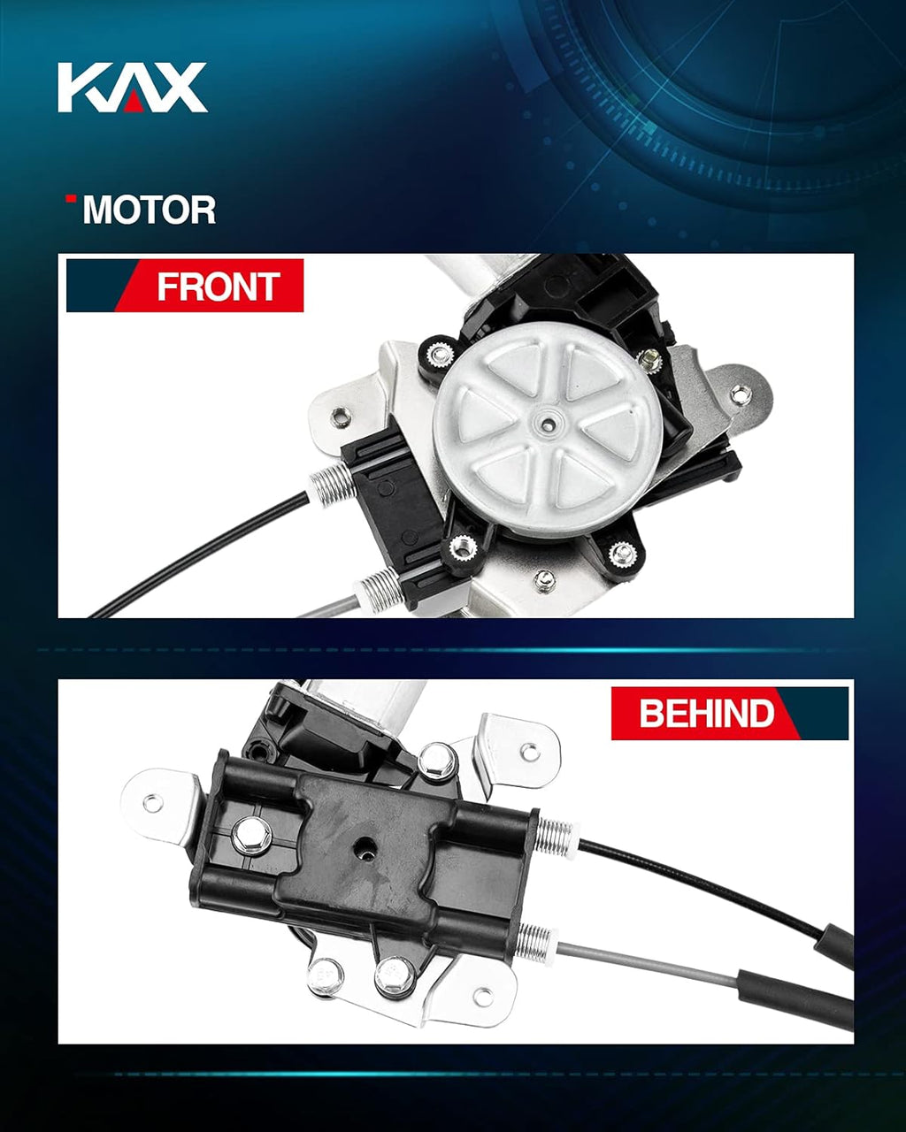 Power Window Motor and Regulator Assembly Front Right Passenger Side Pack of 2 C6736