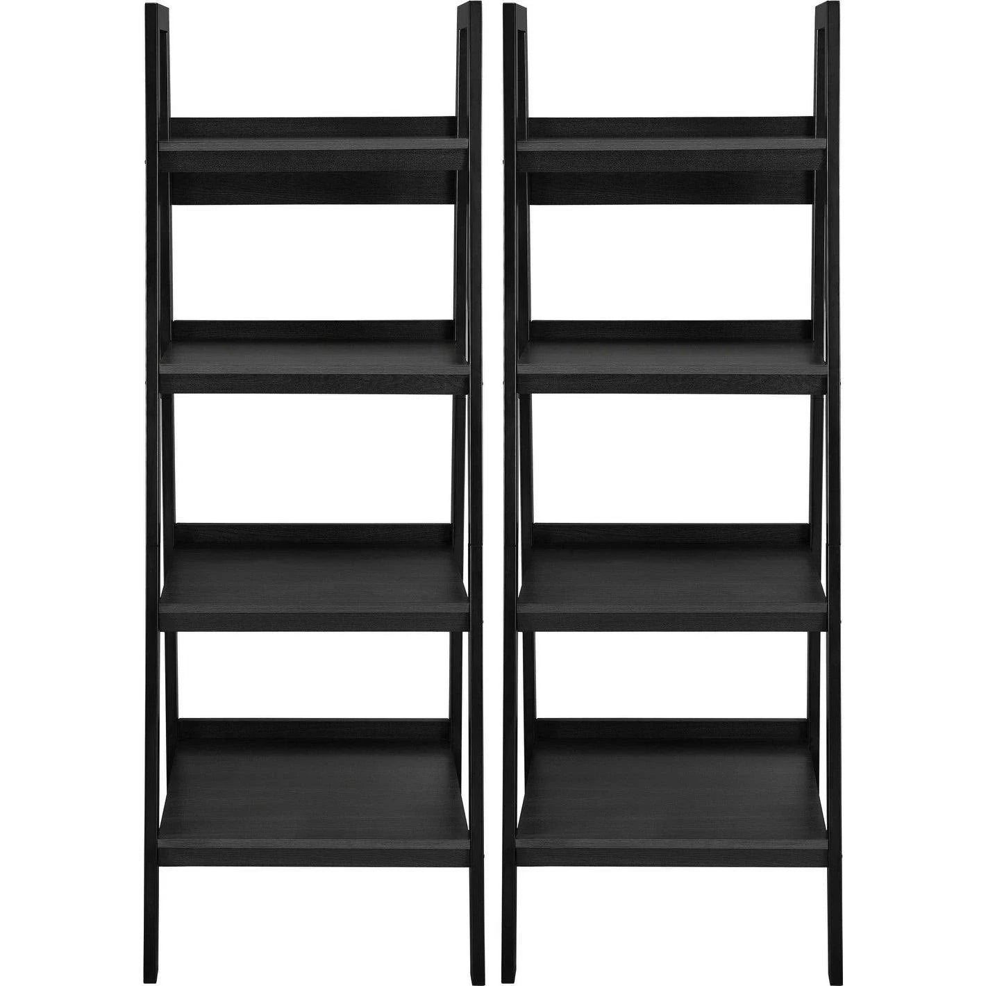 4-Shelf Ladder Bookcase Set of 2 H214