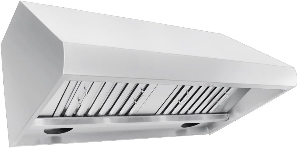 Stainless Steel Wall Range Hood with Baffle Filters H485