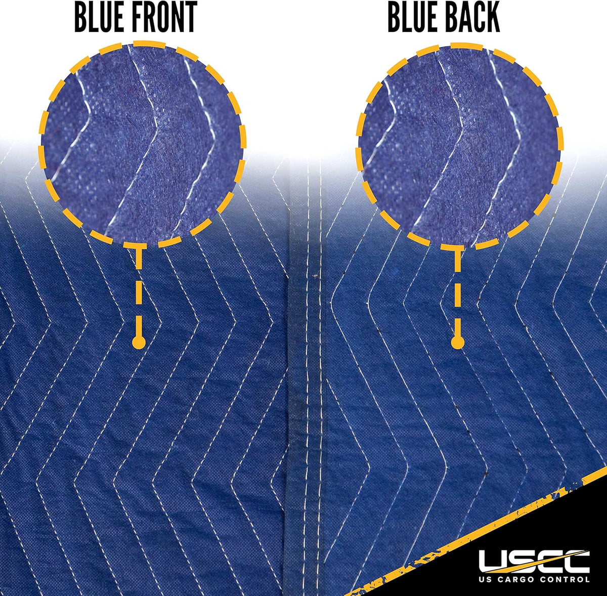 Blue Non-Woven Polyester Moving Blankets 12 Pack Z703