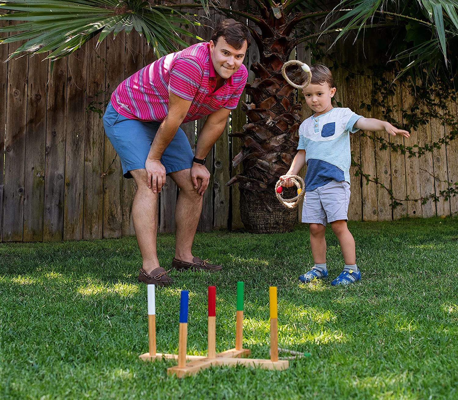 Ring Toss Game Set with Rope Tossing Rings Z283485