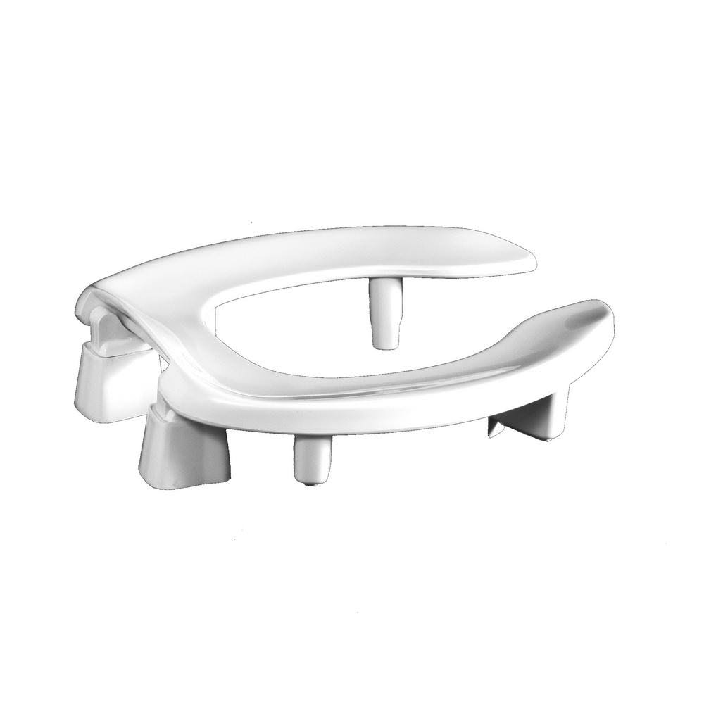 White Plastic Round Toilet Seat Y5130