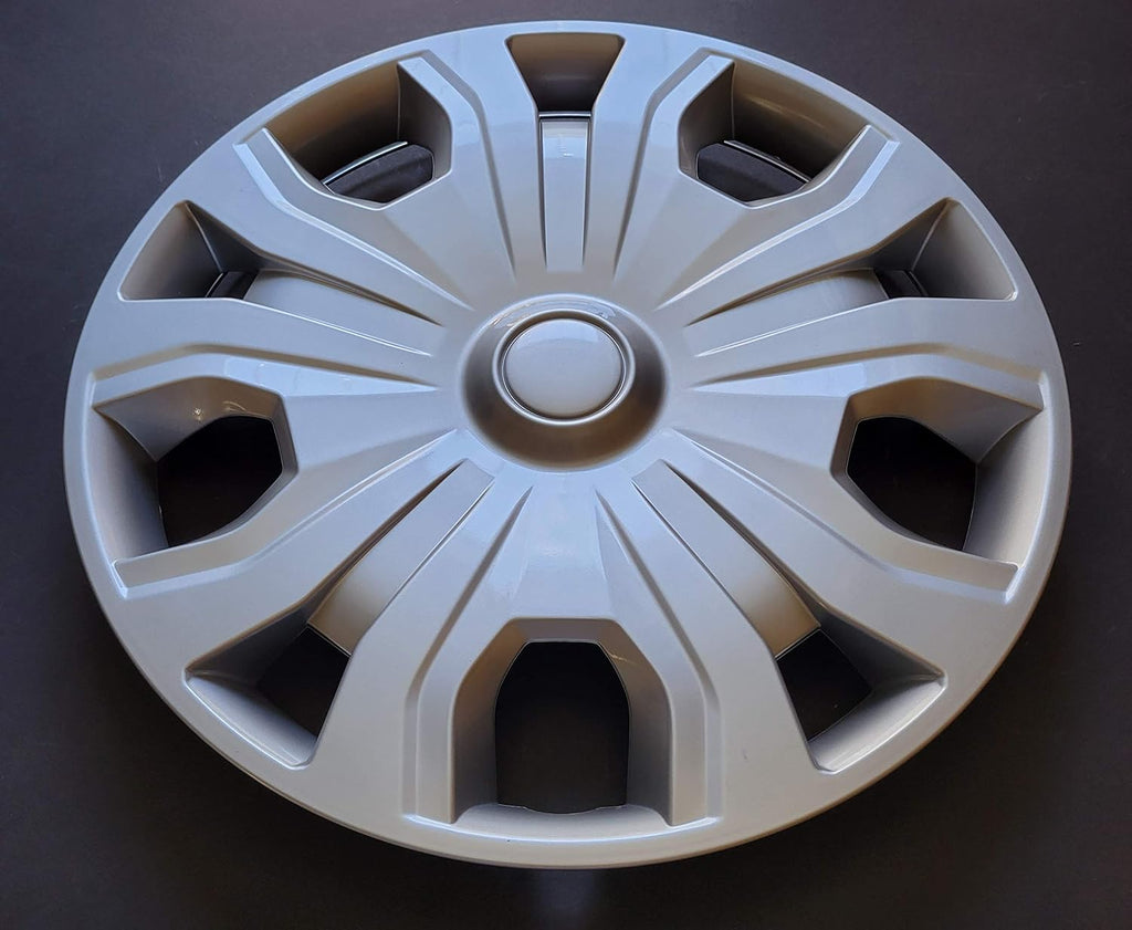 Silver 16 Inch 5 Split Spoke Painted ABS Wheel Covers Set of 4 J6253