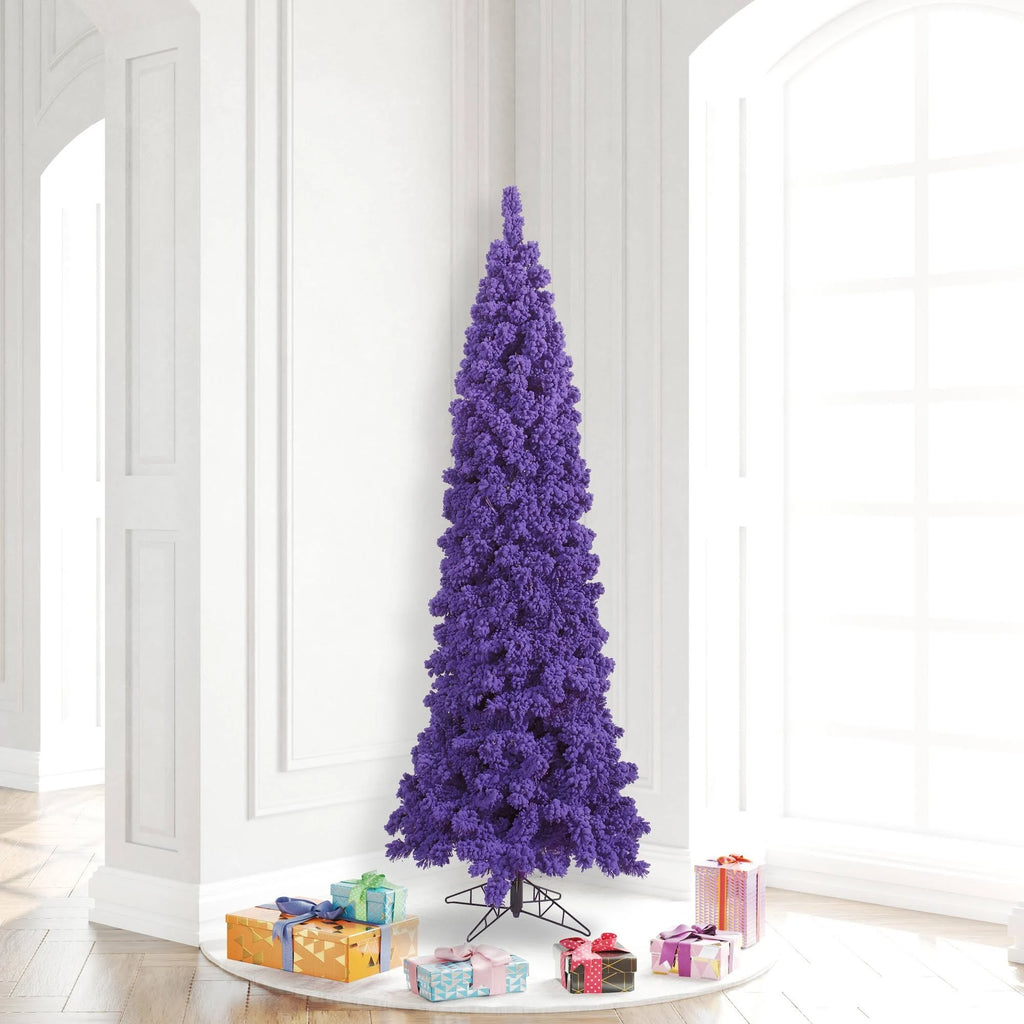 Flocked Purple Pencil J229