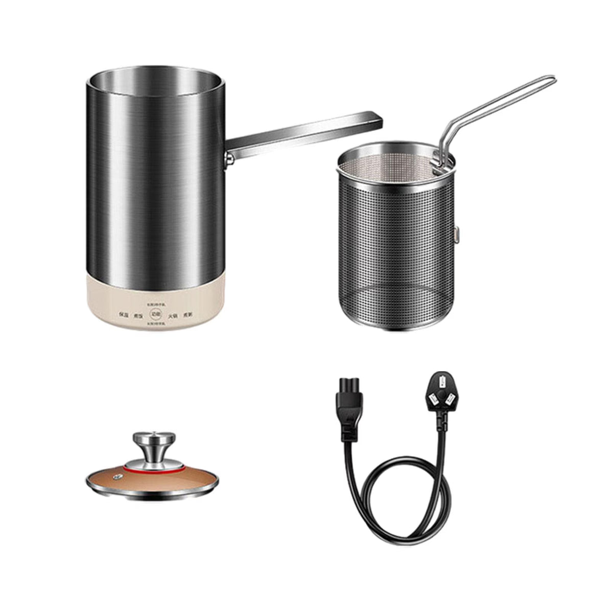1.8L Stainless Steel Electric Deep Fryer with Basket C745652