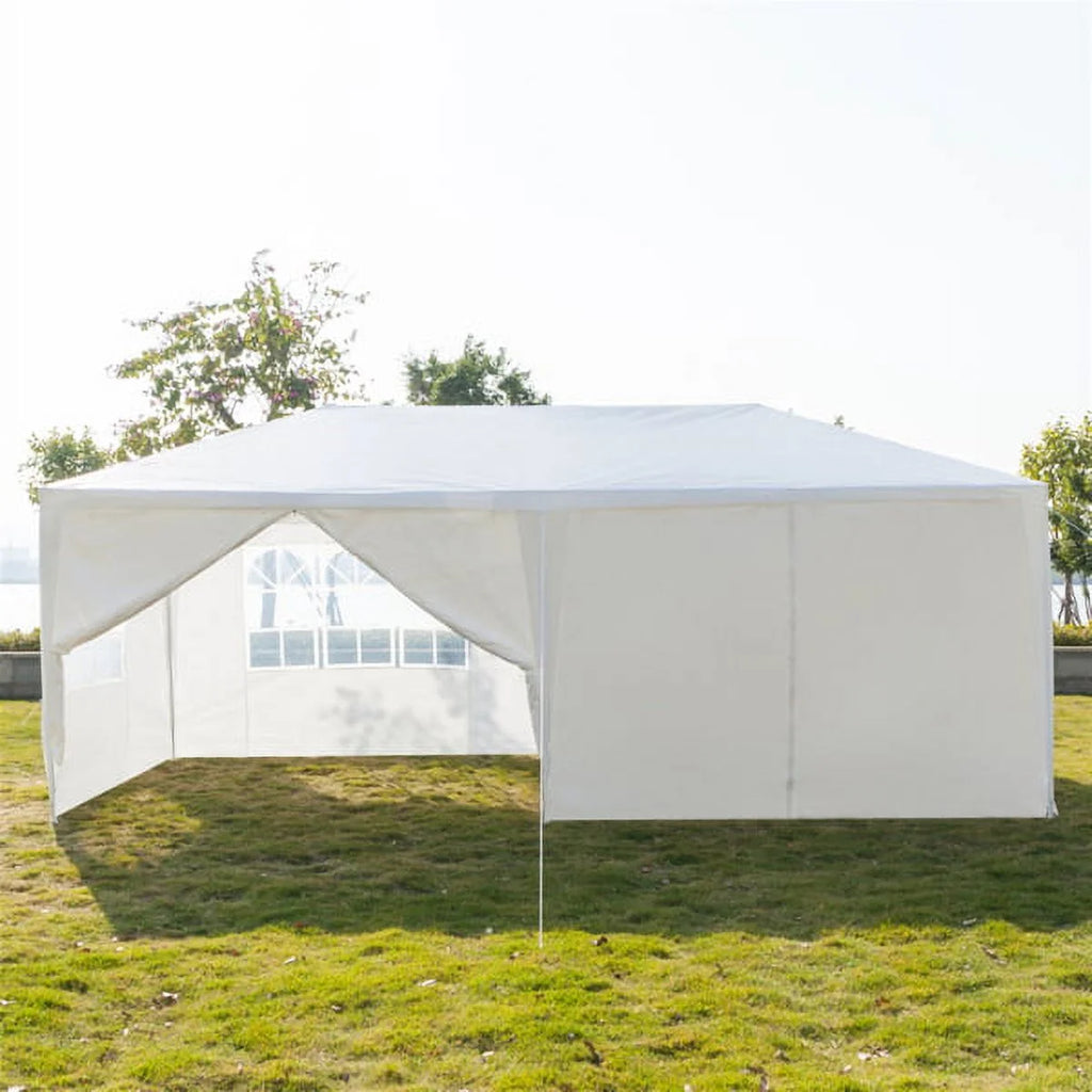 10x30ft White Canopy Tent with 7 Removable Sidewalls P445
