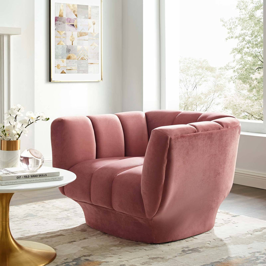 Green Performance Velvet Armchair S9454