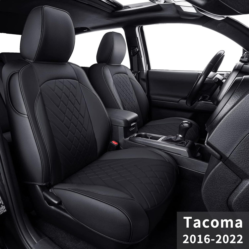 Black 2 pcs Seat Covers Q132