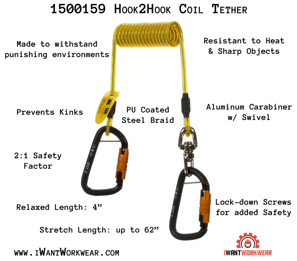Hook2Hook Tether w/Swivel, 10 Pack, 62 in. T78723