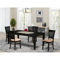 5-piece Wood Dining Set in Black X3612