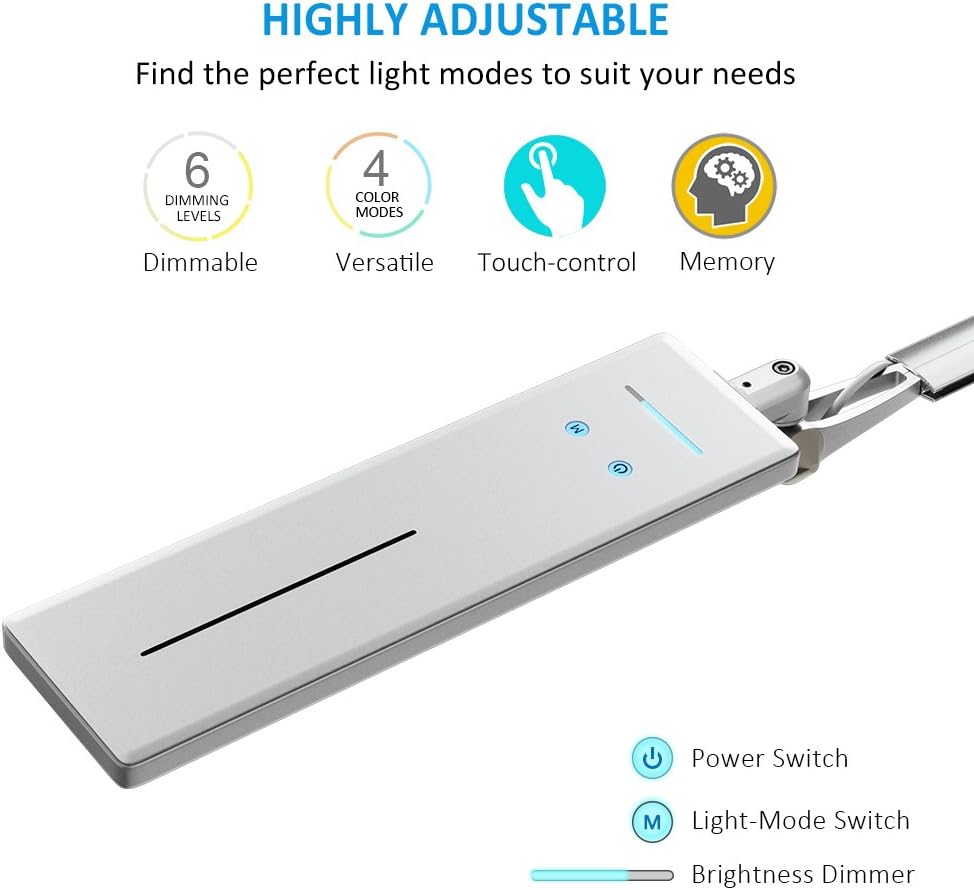 Metal Architect LED Desk Lamp with Clamp C80494