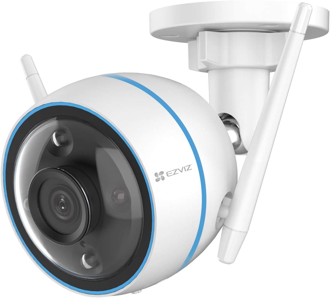 EZVIZ WiFi Security Camera Outdoor IP67 Waterproof 1080P with Color Night Vision AI Person Detection 2-Way Audio Motion Alerts H.265 Video Compression H977046
