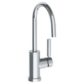Polished Natural Brass Deck Mounted Gooseneck Lavatory Mixer G459