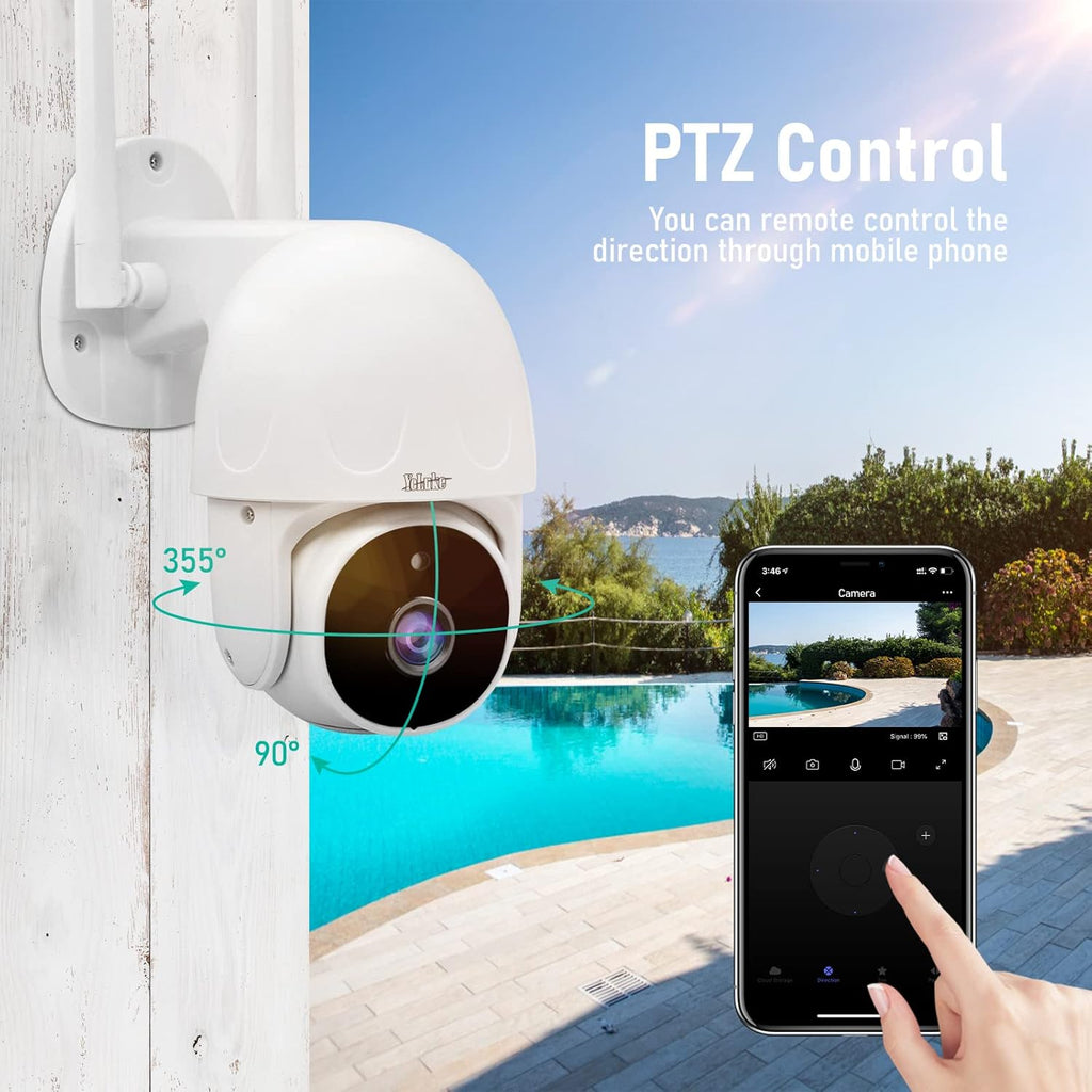 1080P WiFi Security Camera Outdoor with Night Vision Q170