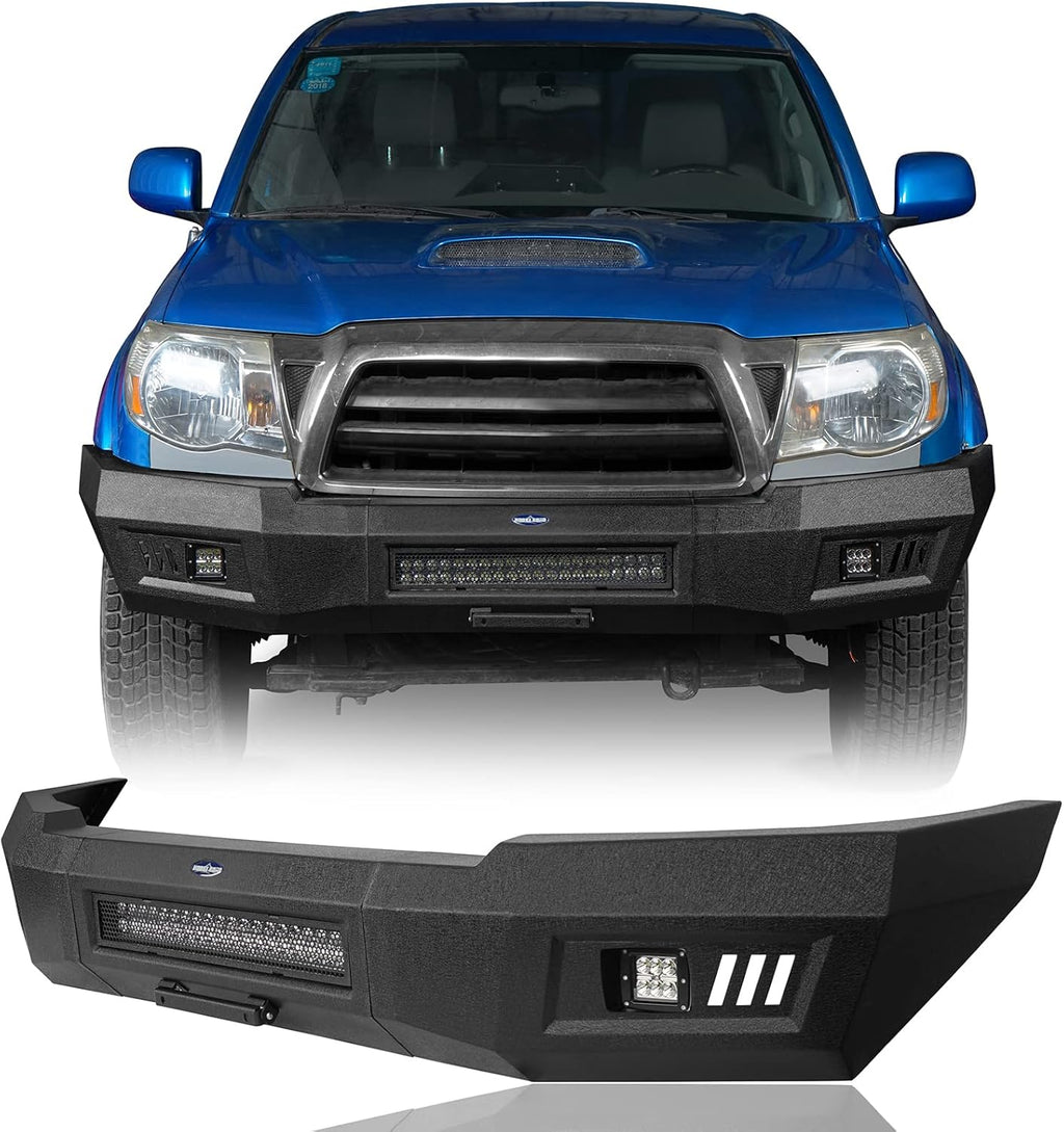 Front Bumper with License Plate Mount and LED Lights K277