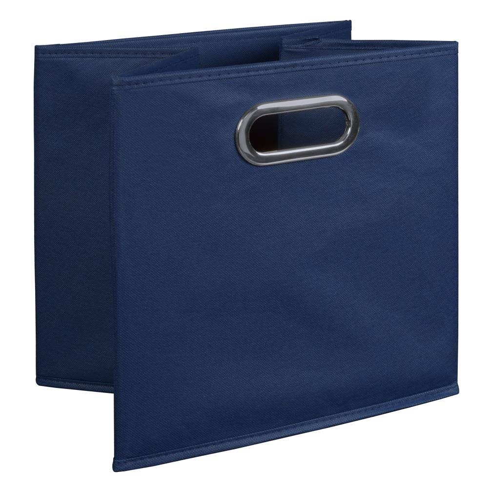 Cherry/Blue 3 Full Cubes/6 Half Cubes Storage Set with Foldable Storage Bins A929899