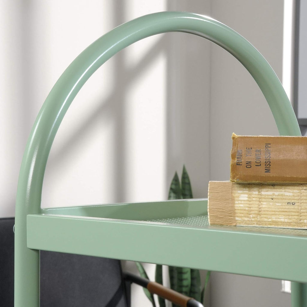 Green Café Library Cart H21654