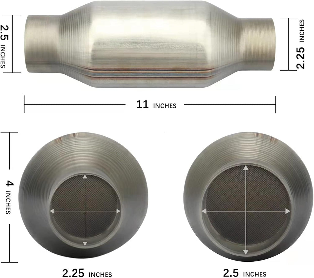 Universal Catalytic Converter with Heat Shield I8164