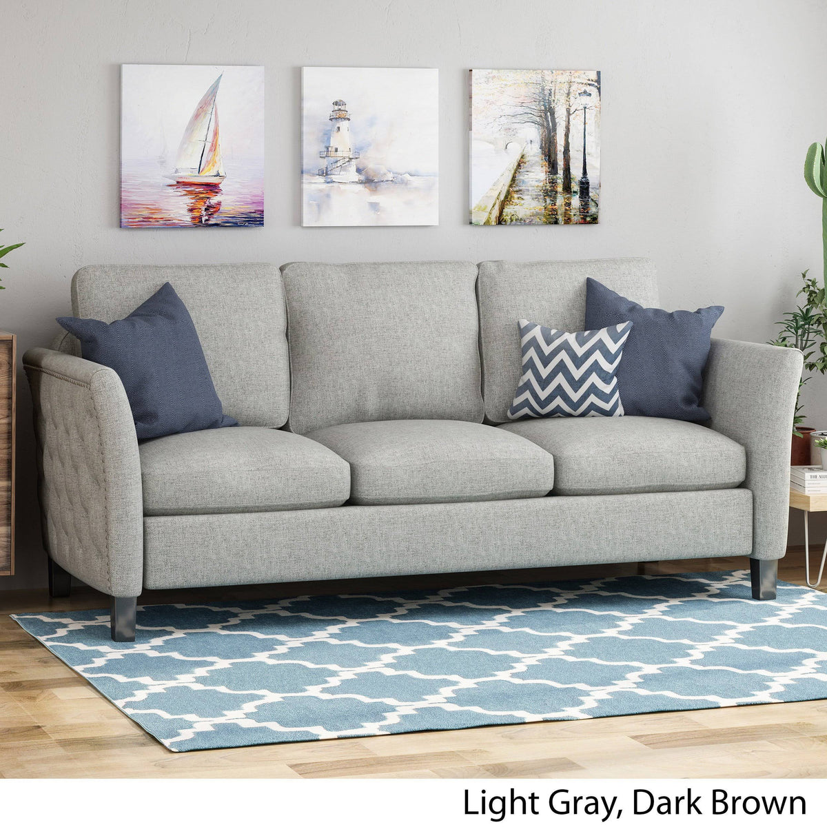 Beige Fabric Sofa F299